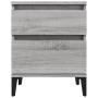 Sonoma gray bedside table 40x35x50 cm by vidaXL, Lockers and storage cabinets - Ref: Foro24-821854, Price: 41,01 €, Discount: %