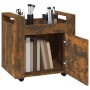 Smoked oak plywood desk cart 60x45x60 cm by vidaXL, Cars and islands - Ref: Foro24-816613, Price: 55,99 €, Discount: %