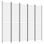 Divider screen with 5 white fabric panels 250x220 cm by vidaXL, Room dividers - Ref: Foro24-350250, Price: 41,06 €, Discount: %