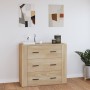 Sonoma oak plywood sideboard 80x33x70 cm by vidaXL, Sideboards - Ref: Foro24-816579, Price: 97,22 €, Discount: %