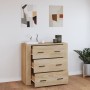 Sideboard aus Sonoma-Eichensperrholz, 80 x 33 x 70 cm von vidaXL, Sideboards - Ref: Foro24-816579, Preis: 97,22 €, Rabatt: %