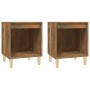 Nightstands 2 units smoked oak 40x35x50 cm by vidaXL, Nightstands - Ref: Foro24-821869, Price: 46,99 €, Discount: %