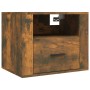 Wall bedside tables 2 pcs smoked oak 50x36x40 cm by vidaXL, Nightstands - Ref: Foro24-816891, Price: 80,65 €, Discount: %