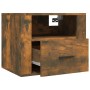 Wall bedside tables 2 pcs smoked oak 50x36x40 cm by vidaXL, Nightstands - Ref: Foro24-816891, Price: 80,65 €, Discount: %