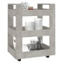 Carrito de cocina madera contrachapada gris hormigón 60x45x80cm de vidaXL, Carros de cocina y comedor - Ref: Foro24-816820, P...