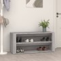 Plywood gray Sonoma shoe cabinet 100x35x45 cm by vidaXL, Shoe racks and shoe organizers - Ref: Foro24-816910, Price: 52,25 €,...