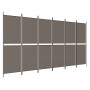 Divider screen with 6 anthracite gray fabric panels 300x200 cm by vidaXL, Room dividers - Ref: Foro24-350240, Price: 43,37 €,...