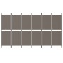 Divider screen with 6 anthracite gray fabric panels 300x200 cm by vidaXL, Room dividers - Ref: Foro24-350240, Price: 43,37 €,...