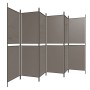 Divider screen with 6 anthracite gray fabric panels 300x200 cm by vidaXL, Room dividers - Ref: Foro24-350240, Price: 43,37 €,...