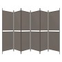 Divider screen with 6 anthracite gray fabric panels 300x200 cm by vidaXL, Room dividers - Ref: Foro24-350240, Price: 43,37 €,...