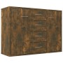 Smoked oak plywood sideboard 88x30x65 cm by vidaXL, Sideboards - Ref: Foro24-815369, Price: 87,69 €, Discount: %