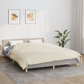 Weighted blanket light cream fabric 200x225 cm 13 kg by vidaXL, Blankets - Ref: Foro24-350817, Price: 74,79 €, Discount: %