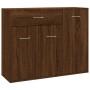 Aparador madera contrachapada color roble marrón 88x30x70 cm de vidaXL, Aparadores - Ref: Foro24-815368, Precio: 82,85 €, Des...