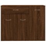 Aparador madera contrachapada color roble marrón 88x30x70 cm de vidaXL, Aparadores - Ref: Foro24-815368, Precio: 82,85 €, Des...