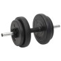 Juego de barras y mancuernas con discos 90 kg de vidaXL, Peso libre - Ref: Foro24-3145029, Precio: 221,90 €, Descuento: %