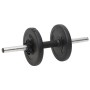 Barbell and dumbbell set with 90 kg of weights by vidaXL, free weight - Ref: Foro24-3145029, Price: 221,90 €, Discount: %