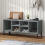 OSLO solid wood gray shoe rack with metal legs 106x35x45 cm by vidaXL, Shoe racks and shoe organizers - Ref: Foro24-350995, P...