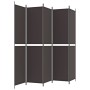 5-panel brown fabric room divider 250x220 cm by vidaXL, Room dividers - Ref: Foro24-350251, Price: 45,73 €, Discount: %