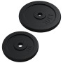 Dumbbell with discs 90 kg cast iron and chrome steel by vidaXL, free weight - Ref: Foro24-3145039, Price: 359,94 €, Discount: %