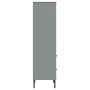 OSLO bookcase with 2 drawers solid gray wood 60x35x128.5 cm by vidaXL, Bookcases and shelves - Ref: Foro24-351010, Price: 137...