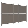 Divider screen with 5 anthracite gray fabric panels 250x220 cm by vidaXL, Room dividers - Ref: Foro24-350252, Price: 38,91 €,...