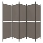 Divider screen with 5 anthracite gray fabric panels 250x220 cm by vidaXL, Room dividers - Ref: Foro24-350252, Price: 38,91 €,...