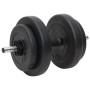 Juego de barras y mancuernas con discos 60 kg de vidaXL, Peso libre - Ref: Foro24-3145025, Precio: 145,28 €, Descuento: %