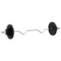 Dumbbell with discs 90 kg cast iron and chrome steel by vidaXL, free weight - Ref: Foro24-3145040, Price: 305,54 €, Discount: %