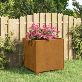 Jardinera con patas acero corten oxidado 42x40x43 cm de vidaXL, Maceteros y jardineras - Ref: Foro24-823680, Precio: 54,29 €,...