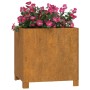 Jardinera con patas acero corten oxidado 42x40x43 cm de vidaXL, Maceteros y jardineras - Ref: Foro24-823680, Precio: 57,52 €,...