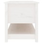 Mesa de centro de madera maciza de pino blanca 102x49x55 cm de vidaXL, Mesas de centro - Ref: Foro24-820922, Precio: 138,99 €...