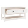 Mesa de centro de madera maciza de pino blanca 102x49x55 cm de vidaXL, Mesas de centro - Ref: Foro24-820922, Precio: 138,99 €...