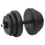 Set of bars and dumbbells with plates 120 kg by vidaXL, free weight - Ref: Foro24-3145032, Price: 331,81 €, Discount: %