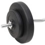 Juego de barras y mancuernas con discos 60 kg de vidaXL, Peso libre - Ref: Foro24-3145027, Precio: 168,12 €, Descuento: %