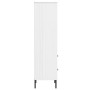 OSLO bookcase with 2 drawers solid wood white 60x35x128.5 cm by vidaXL, Bookcases and shelves - Ref: Foro24-351011, Price: 12...