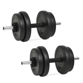 Mancuernas con discos 40 kg de vidaXL, Peso libre - Ref: Foro24-3145016, Precio: 97,99 €, Descuento: %