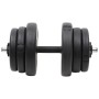 Mancuernas con discos 40 kg de vidaXL, Peso libre - Ref: Foro24-3145016, Precio: 92,21 €, Descuento: %