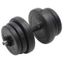 Mancuernas con discos 40 kg de vidaXL, Peso libre - Ref: Foro24-3145016, Precio: 92,21 €, Descuento: %