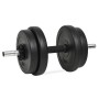 Mancuernas con discos 40 kg de vidaXL, Peso libre - Ref: Foro24-3145016, Precio: 92,21 €, Descuento: %