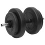 Juego de barras y mancuernas con discos 60 kg de vidaXL, Peso libre - Ref: Foro24-3145026, Precio: 156,70 €, Descuento: %