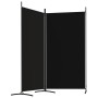 Divider screen with 2 black fabric panels 175x180 cm by vidaXL, Room dividers - Ref: Foro24-350261, Price: 42,76 €, Discount: %