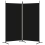 Divider screen with 2 black fabric panels 175x180 cm by vidaXL, Room dividers - Ref: Foro24-350261, Price: 42,76 €, Discount: %