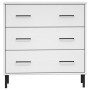 OSLO solid wood sideboard with 3 drawers in white, 77x40x79.5 cm by vidaXL, Drawers - Ref: Foro24-350981, Price: 136,81 €, Di...