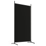 Biombo divisor de 2 paneles de tela negro 175x180 cm de vidaXL, Divisores de ambientes - Ref: Foro24-350261, Precio: 35,24 €,...