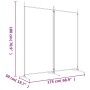 Divider screen with 2 black fabric panels 175x180 cm by vidaXL, Room dividers - Ref: Foro24-350261, Price: 42,76 €, Discount: %