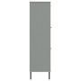 OSLO bookcase metal legs solid gray wood 90x35x128.5cm by vidaXL, Bookcases and shelves - Ref: Foro24-351013, Price: 138,18 €...