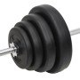 Juego de barras y mancuernas con discos 120 kg de vidaXL, Peso libre - Ref: Foro24-3145031, Precio: 345,55 €, Descuento: %