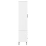 OSLO bookcase metal legs solid wood white 85x35x172.5cm by vidaXL, Bookcases and shelves - Ref: Foro24-350993, Price: 311,15 ...