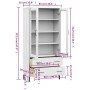 OSLO bookcase metal legs solid wood white 85x35x172.5cm by vidaXL, Bookcases and shelves - Ref: Foro24-350993, Price: 311,15 ...