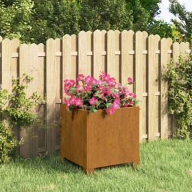 Planter with rusty Corten steel legs 32x30x33 cm by vidaXL, Pots and planters - Ref: Foro24-823678, Price: 42,96 €, Discount: %